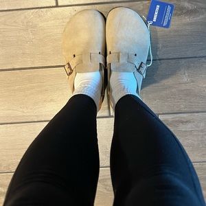 Birkenstock Boston Clogs size 39 Taupe